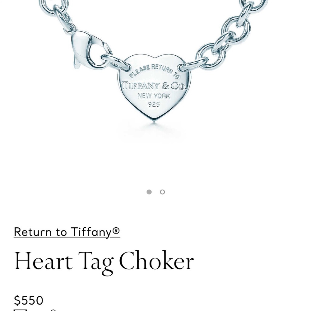 Tiffany Heart Tag Choker